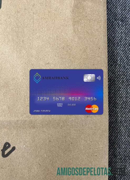 Azerbaijão Amrahbank Master Card Photolook Frente baixar para verificação
